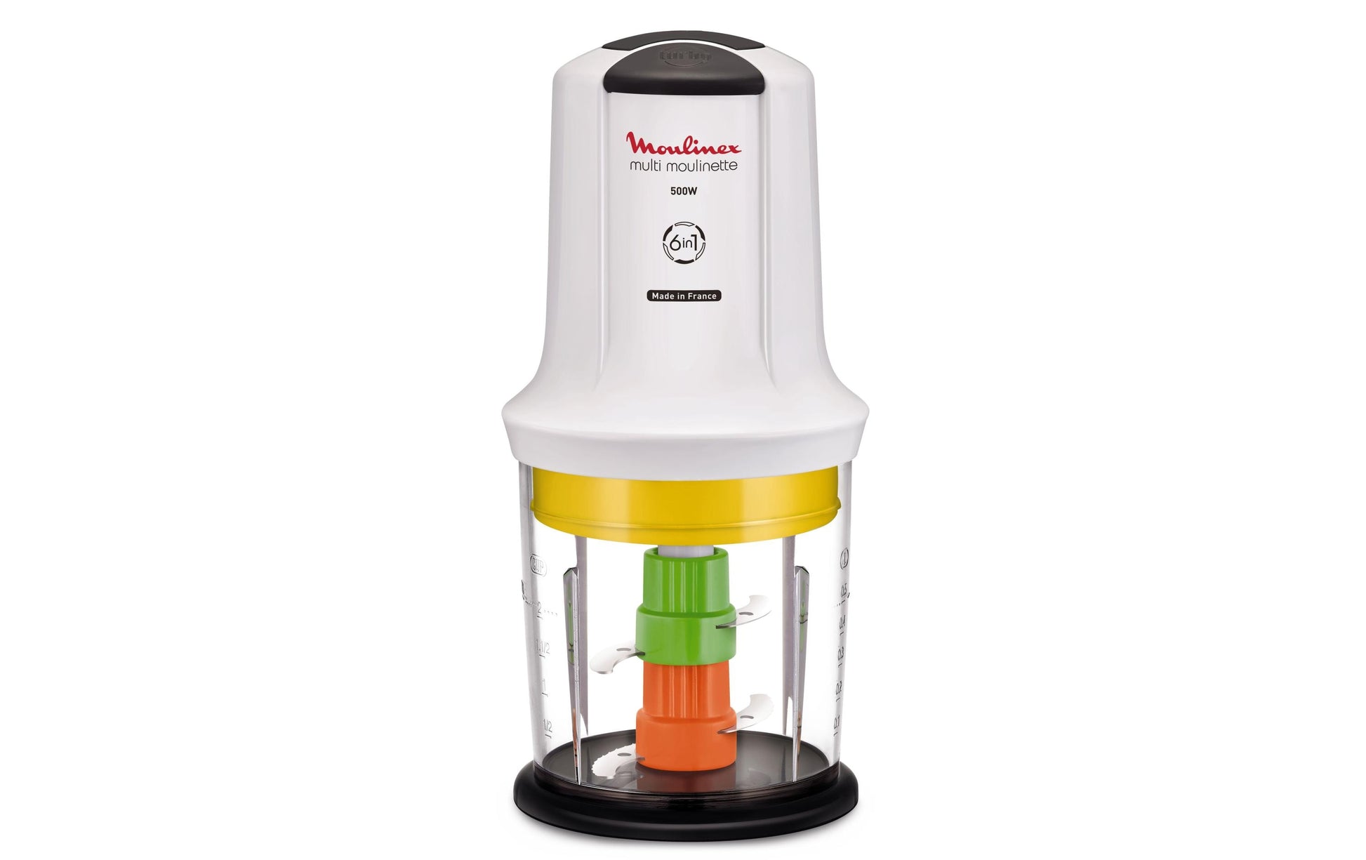 Moulinex Multimoulinette XXL 6in1 Standmixer – 500 ml, 500 W, 2 Geschwindigkeiten – Weiss
