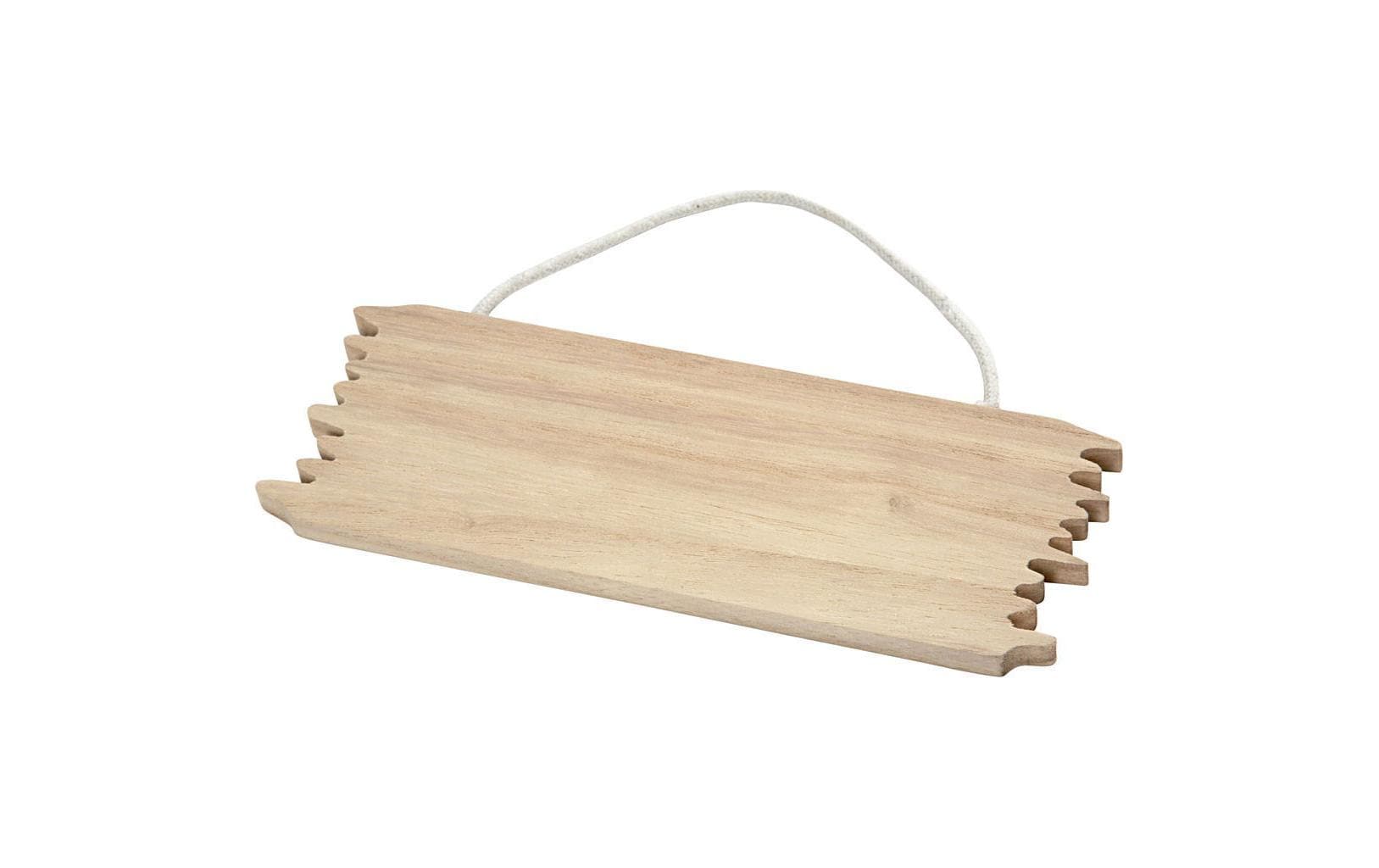 Creativ Company Schild – 16 × 5,5 × 0,7 cm – Holz, braun