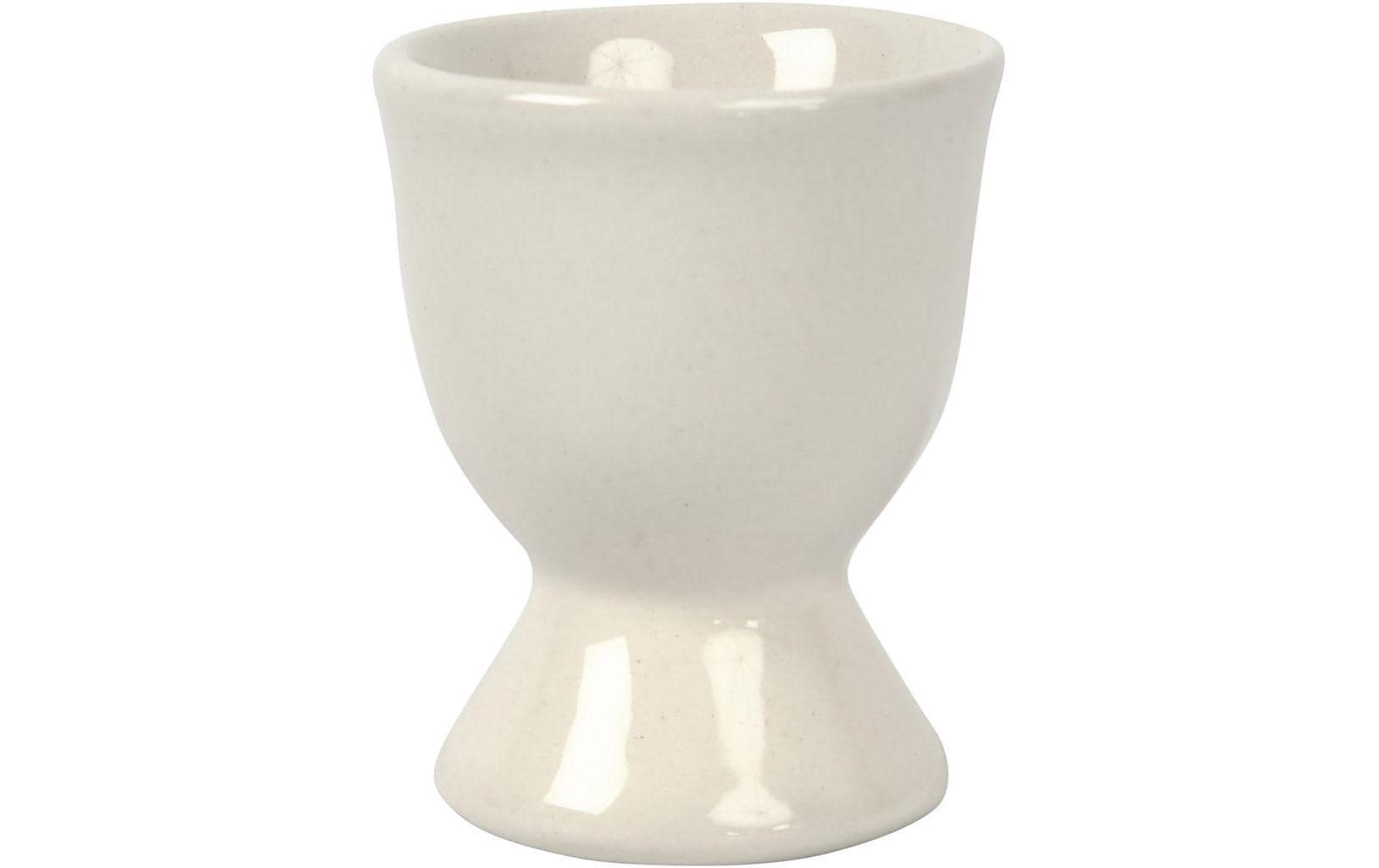 Creativ Company Eierbecher – 12er Set, H 6,5 cm, Porzellan, Weiss