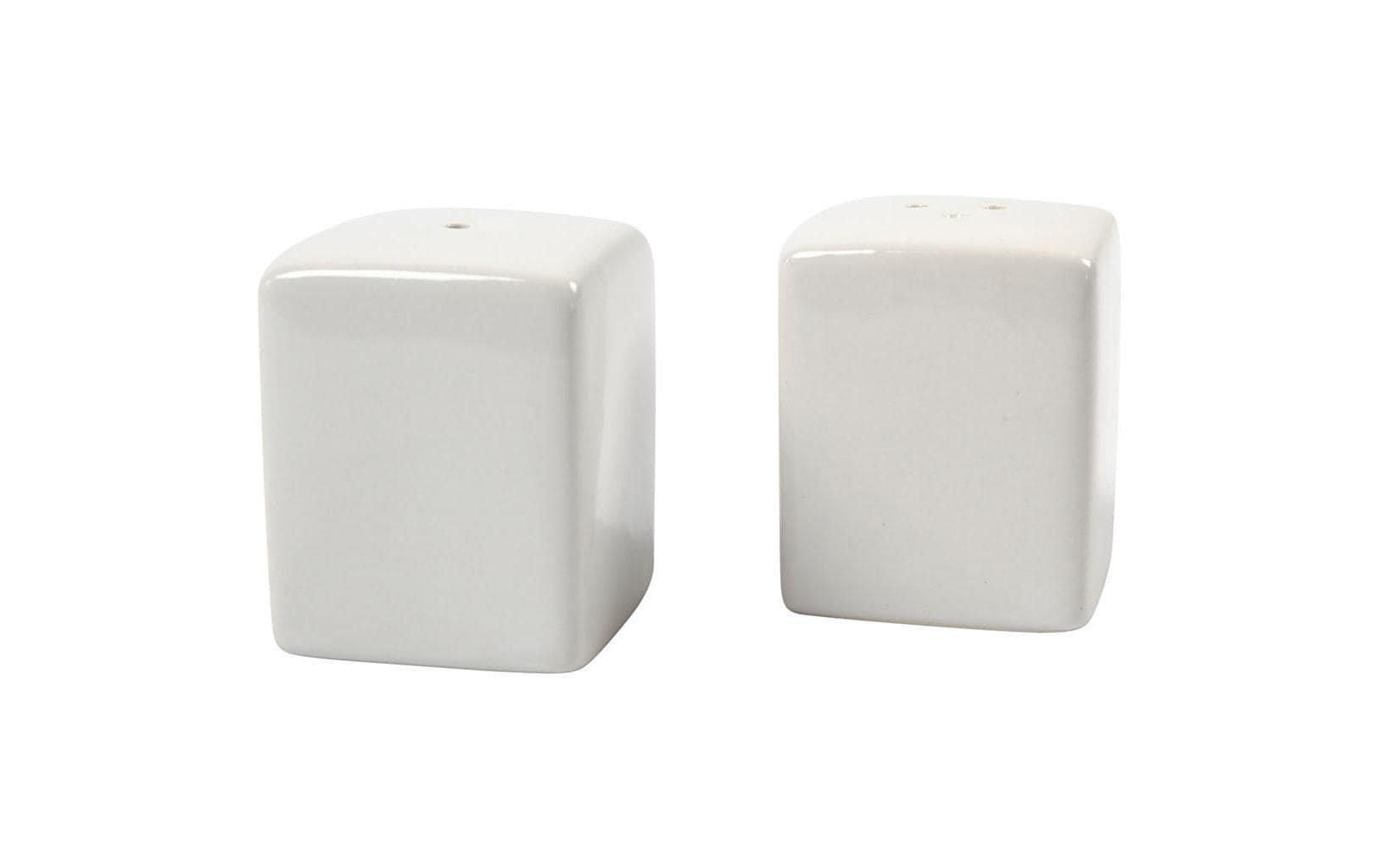 Creativ Company Salz- und Pfefferstreuer-Set – 6er Set, 5,0 × 5,0 × 6,0 cm, Porzellan, Weiss