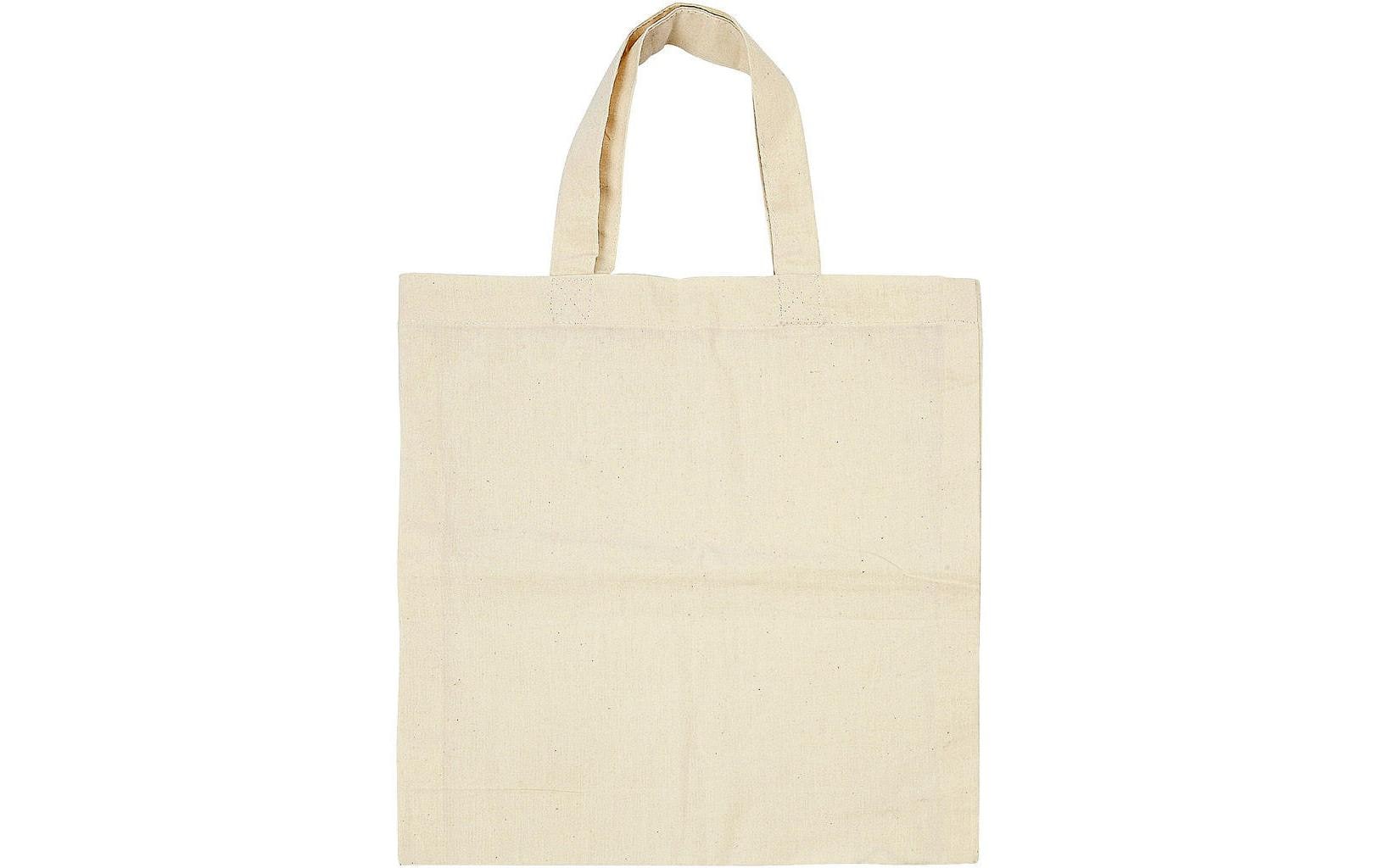 Creativ Company Stofftasche, Baumwolle, Beige, 275×300 mm – 5 Stück