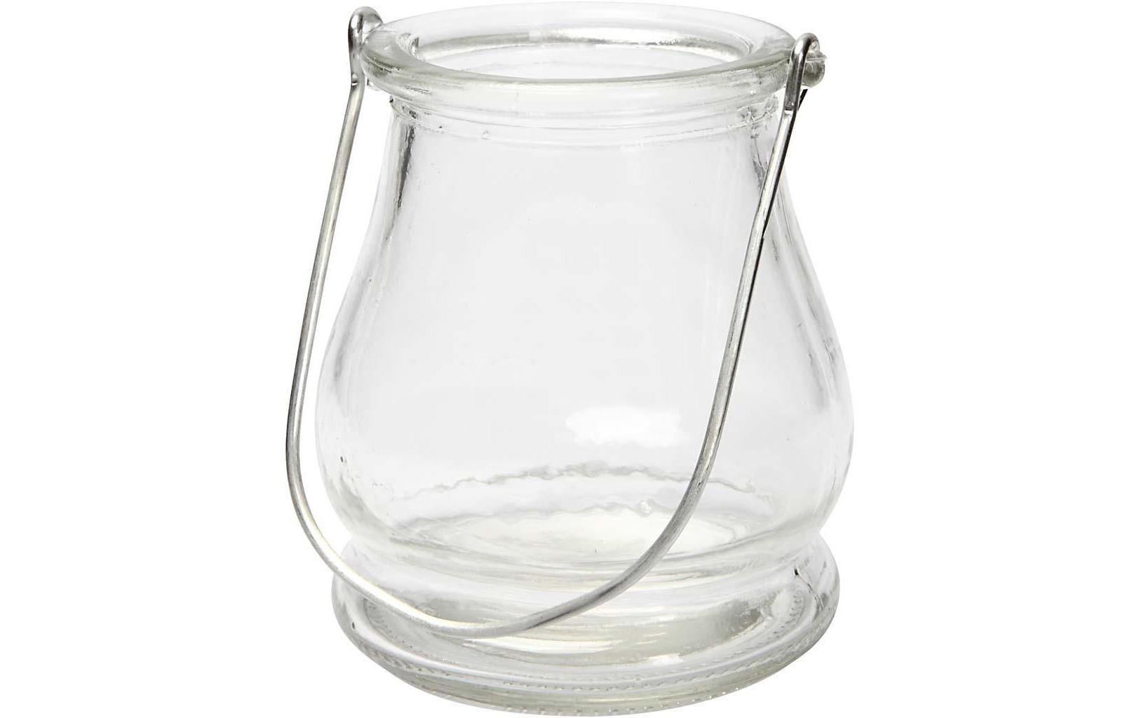 Creativ Company Laterne – Glas, transparent – Ø 9 × 10 cm – 12-teilig
