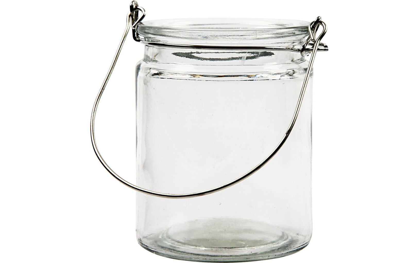 Creativ Company Laterne – Glas, transparent – Ø 7,6 × 10 cm – 12-teilig