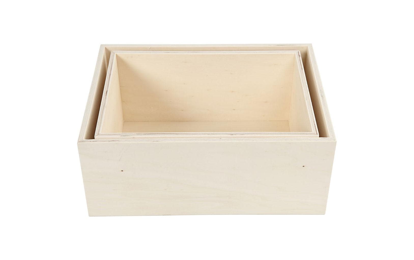 Creativ Company Aufbewahrungsbox 2 Stück – Holz – Braun – 195 × 270 × 125 mm