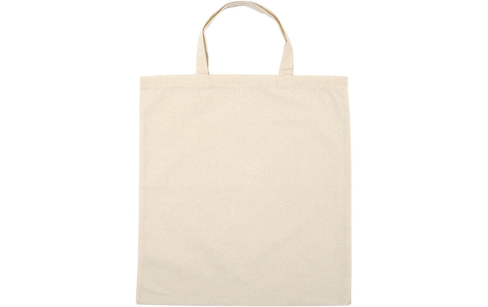 Creativ Company Stofftasche, Baumwolle, Beige, 380×420 mm – 5 Stück