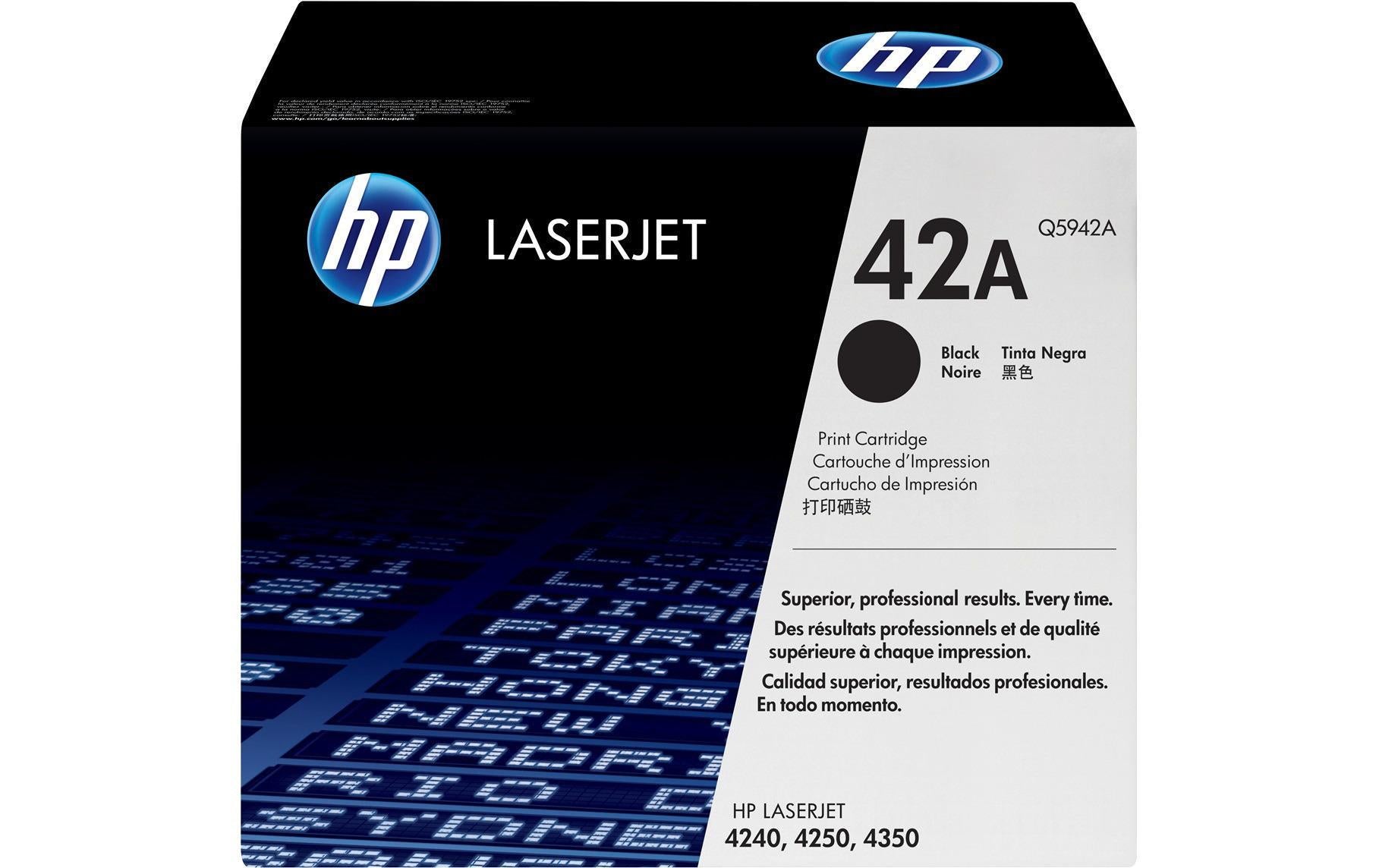 HP Toner 42A – schwarz, 10000 Seiten