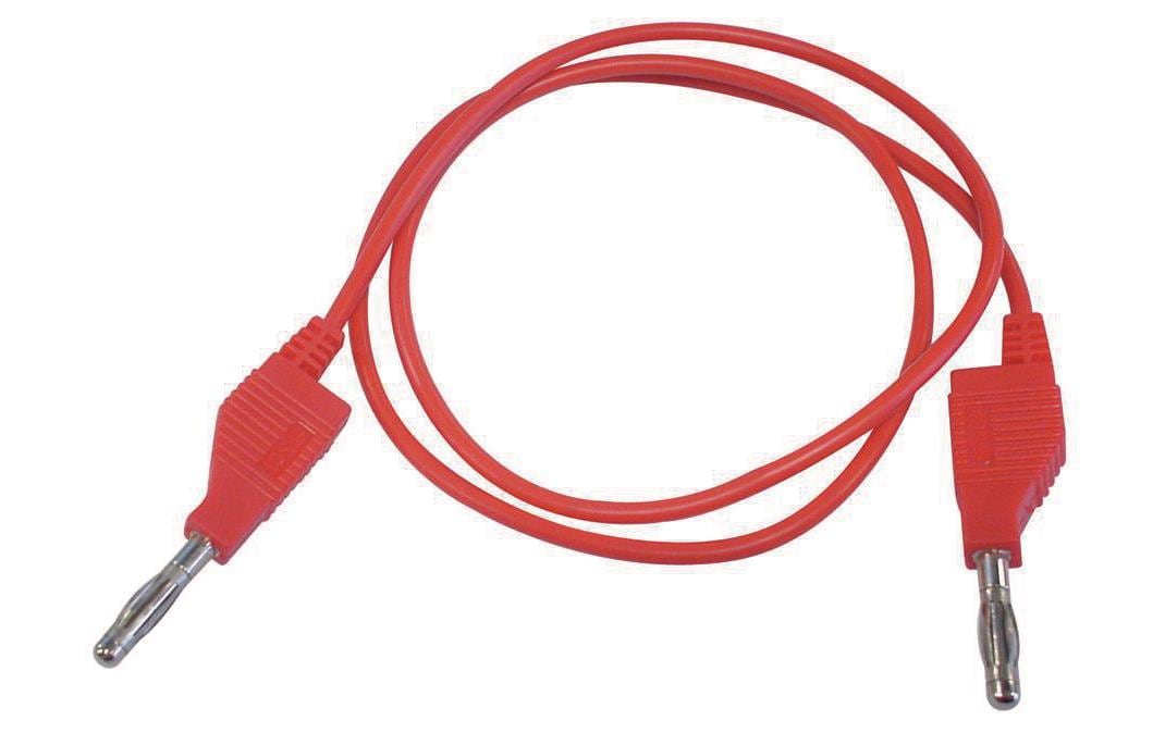 Velleman Messleitung Stromkabel – Bananenstecker, 1 m, Rot