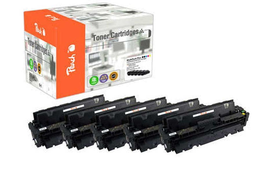 Peach Toner-Multipack HP 410A – BK/C/M/Y, 2300 Seiten – für HP LaserJet Pro M452/M452DN/MFP M477 und andere