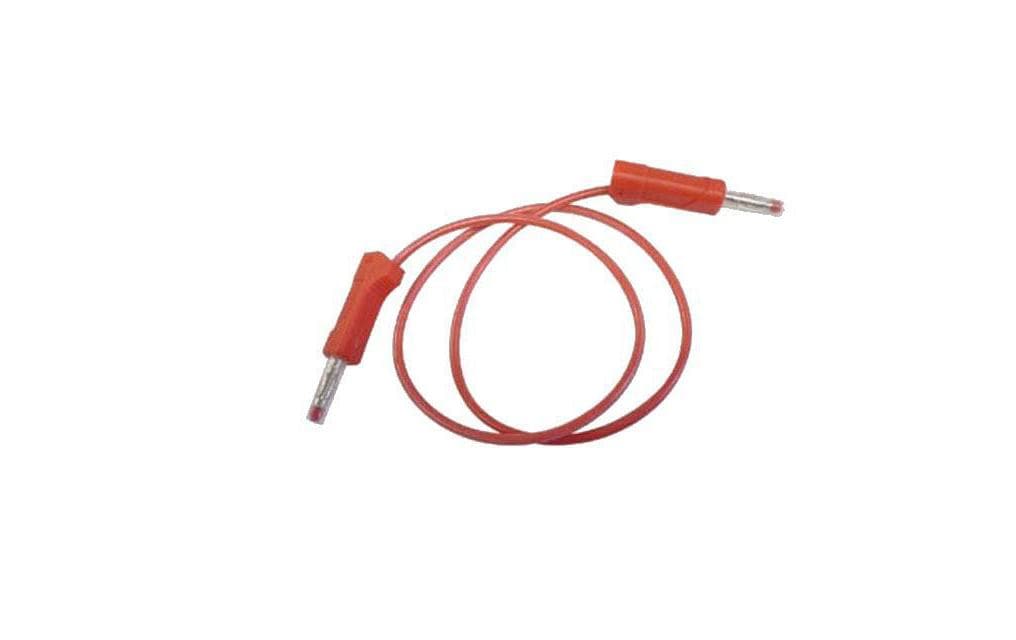 Velleman Verlängerungskabel, Bananenstecker, 0,5 m, stapelbar, 10 A 250 V, IEC1010, Silikonkabel – Rot
