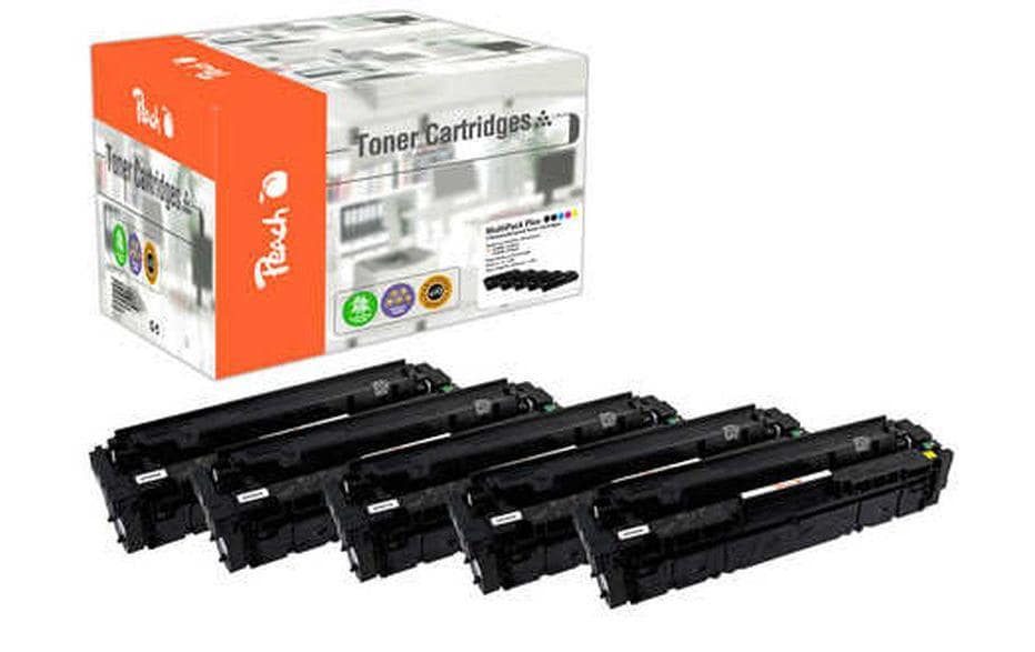 Peach CMYK Toner – kompatibel – 5er-Pack – je 2'800/2'300 Seiten – für HP LaserJet Pro M252/M270/M274 und andere