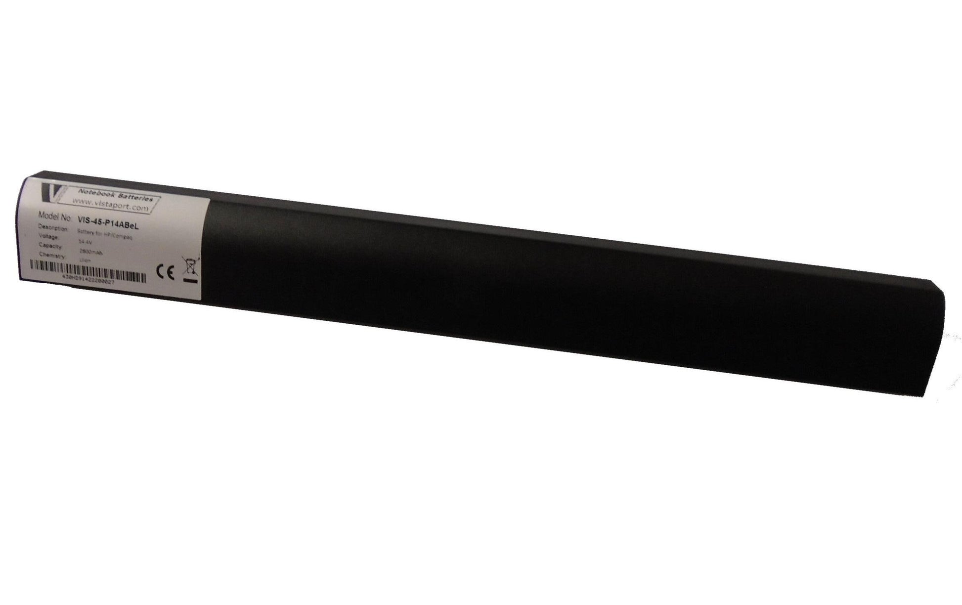 Vistaport Notebook-Akku – für HP Pavilion 14-AB, 14T-AB, 15-AB – 40 Wh, 14,4 V (4 Zellen) – Schwarz