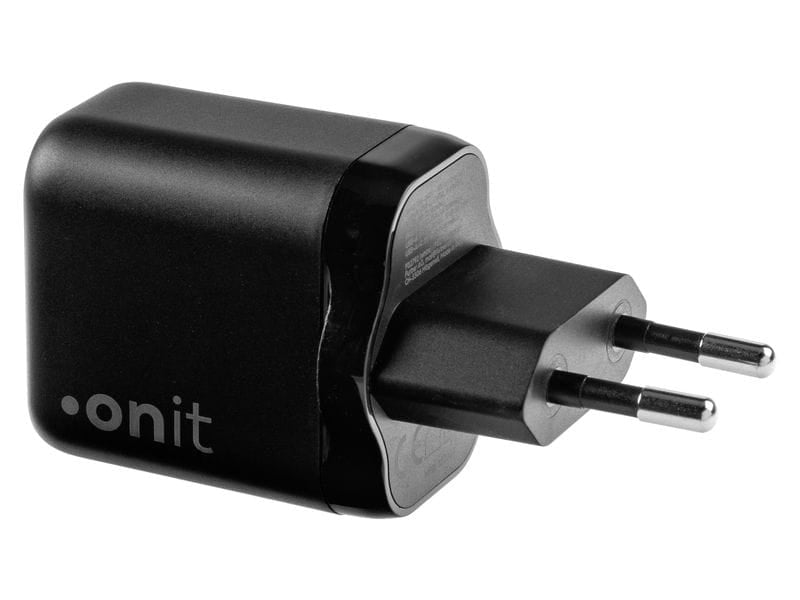 ONIT F02793 USB-Wandladegerät 25 W – USB-C×1, USB-A×1 – PD 3.0, PPS, QC 3.0, GaN, EU-Stecker (Typ C)