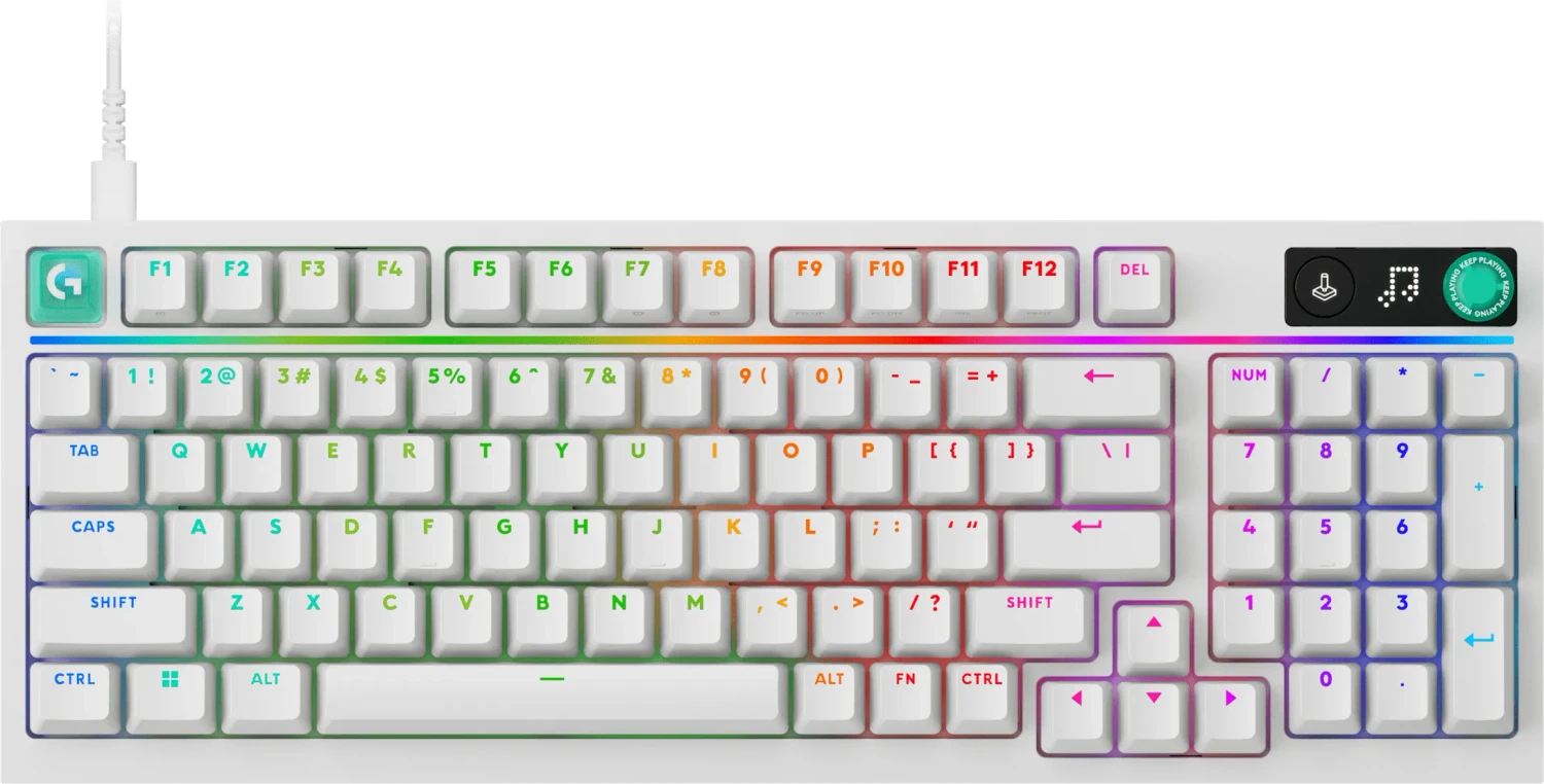 Logitech G316 X98 – Tastatur – AZERTY (FR) – Weiss