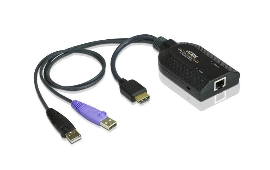 ATEN HDMI-Multiport-Adapter – 2× USB-A + Ethernet (RJ-45), USB 2.0, KA7168