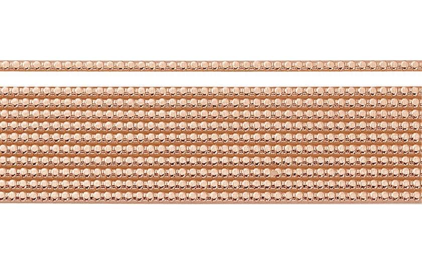 Knorr Prandell – Verzierwachs Perlenstreifen, Kupfer, Ø 2 mm × 20 cm, 11 Stk