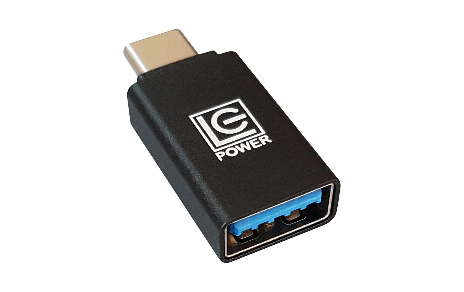 LC-Power USB-Adapter USB-C auf USB-A – USB 3.2 Gen 2 (10 Gbit/s) – Aluminiumgehäuse – Schwarz