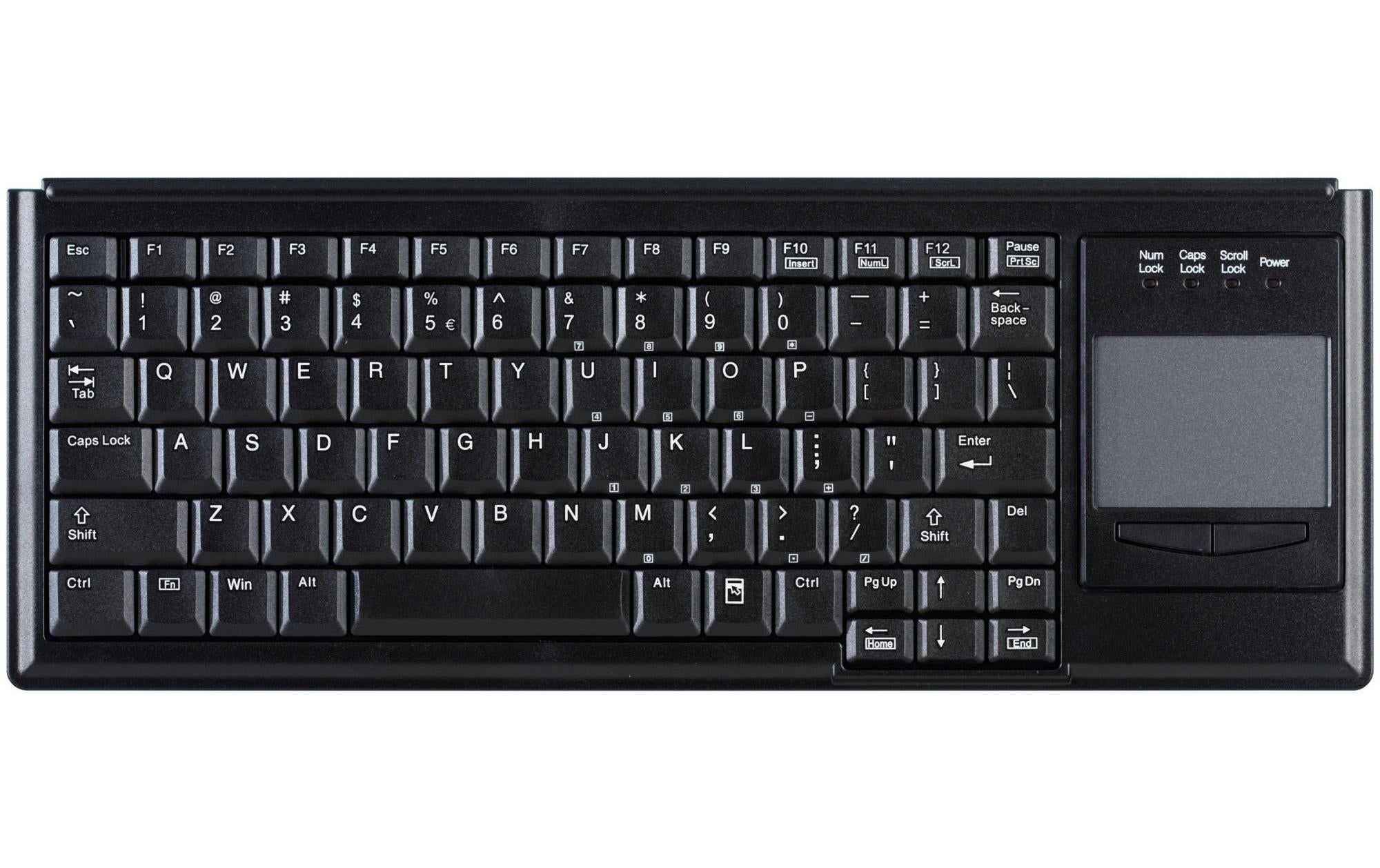 Active Key AK-4400 – Tastatur, kabelgebunden (USB-A), US-Layout (EN), TKL (ohne Ziffernblock), Scissor