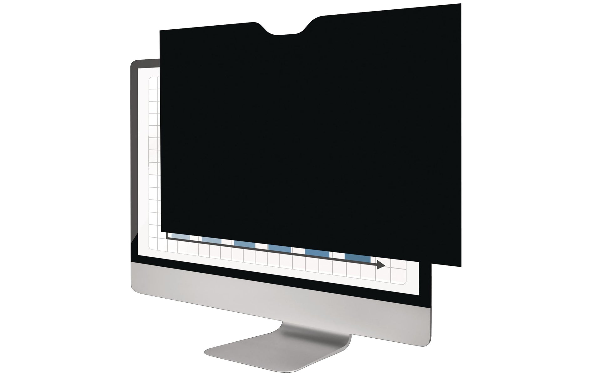 Fellowes Displayschutz für Notebooks bis 24" (16:10) – Schwarz