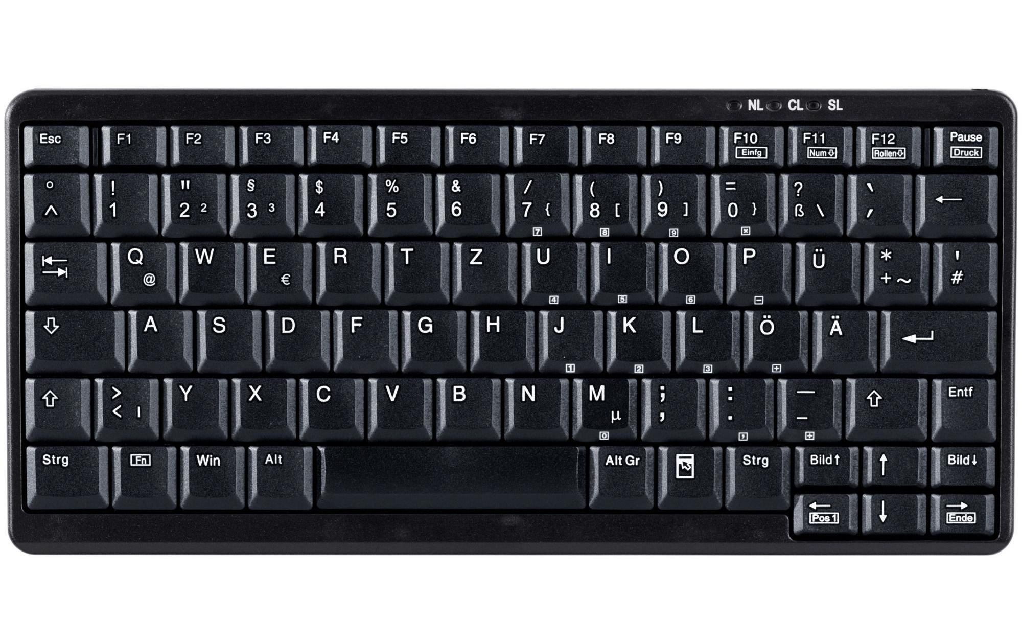 Active Key AK-4100 – Tastatur, kabelgebunden (USB-A), CH-Layout (DE-CH), Scissor, Schwarz
