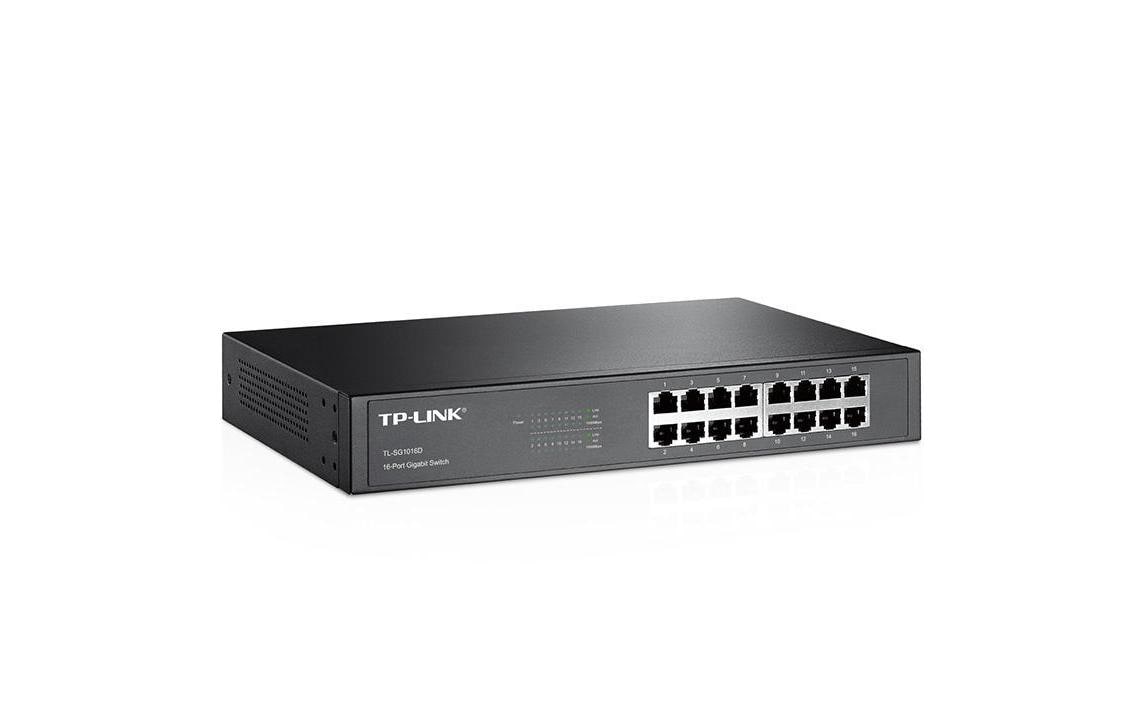 TP-Link TL-SG1016D – Switch – 16×GbE, L2, 1U