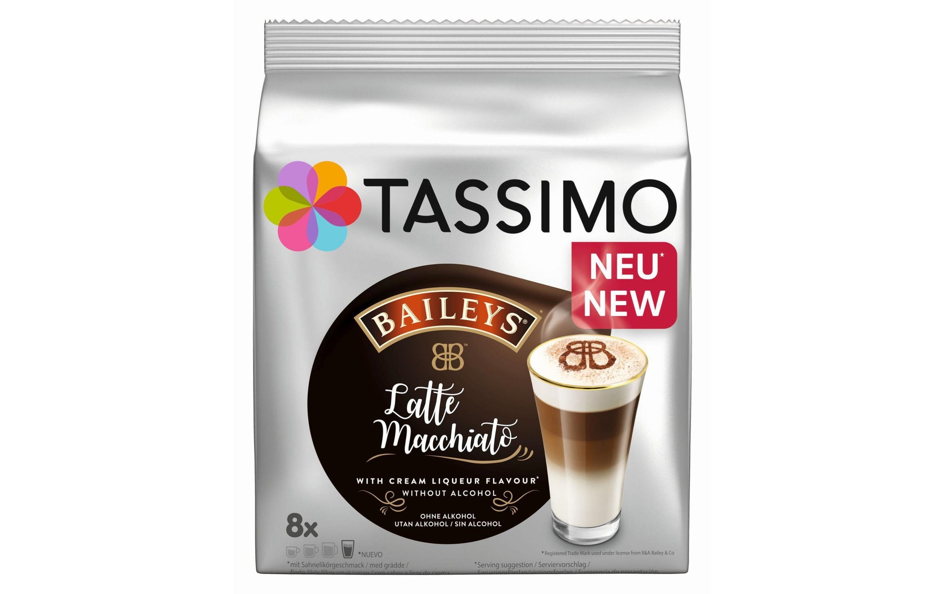 Tassimo Baileys Latte Macchiato – T DISC, 8 Stück