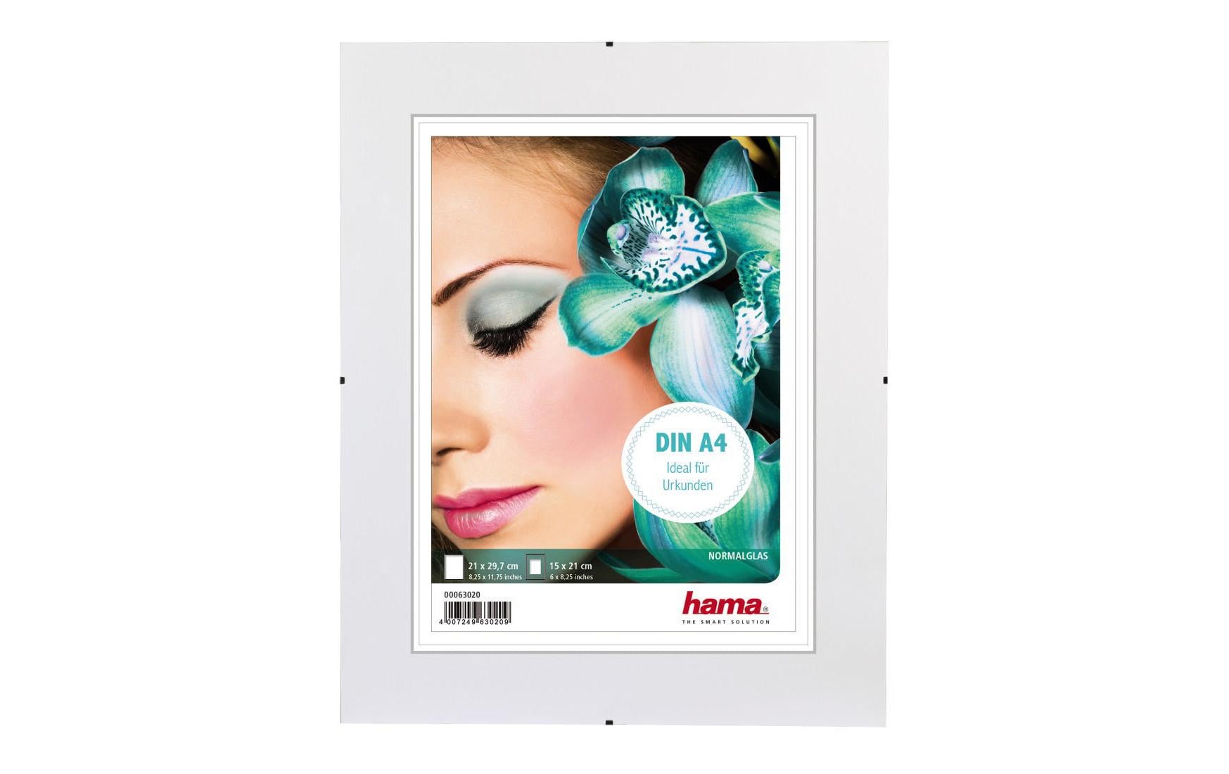 Hama Clip-Fix Bilderrahmen – für 15 × 21 cm – Kunststoff, transparent