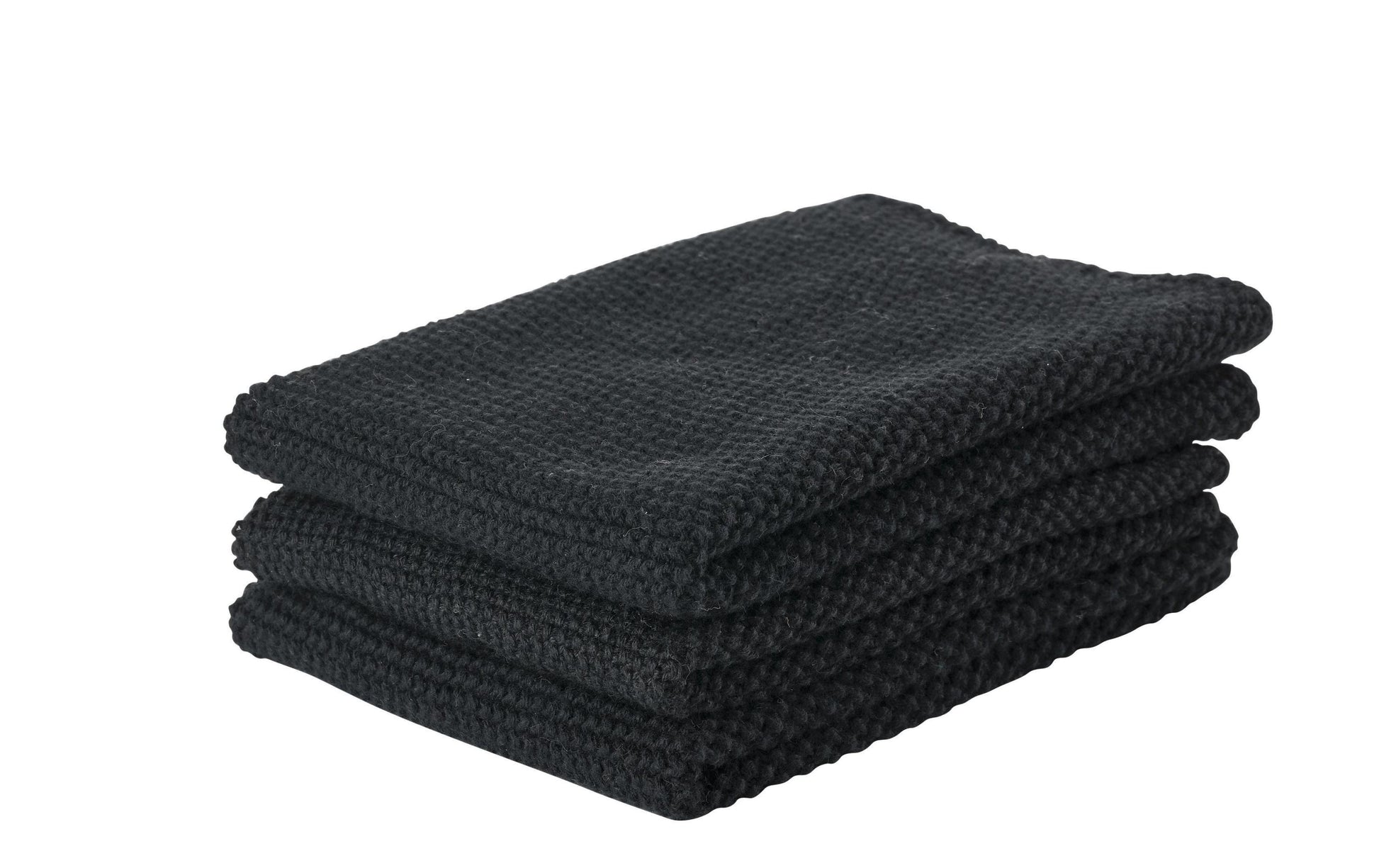 Zone Denmark Abwaschlappen – schwarz, 27 × 27 cm, Baumwolle, 3er-Set