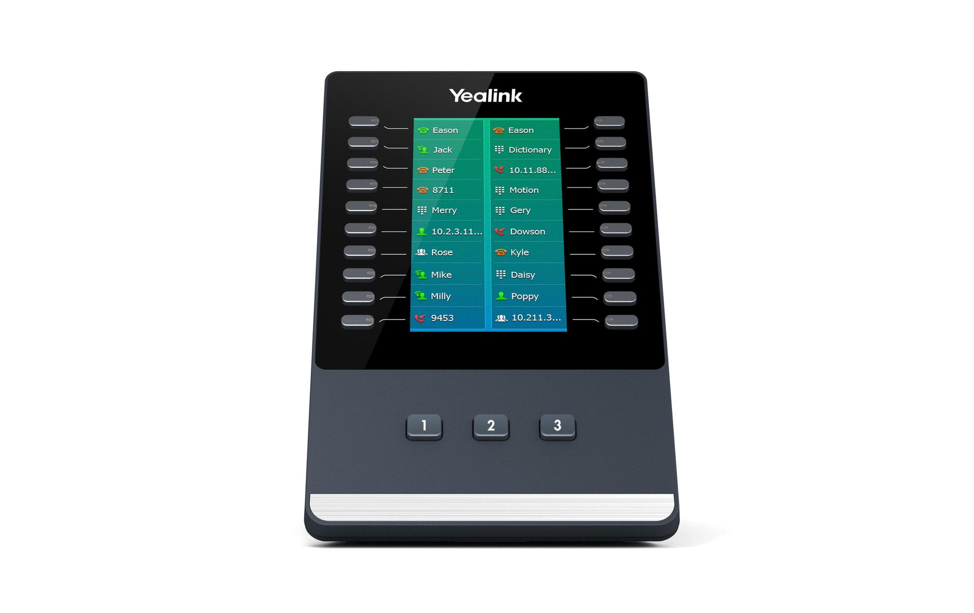 Yealink EXP50 – Erweiterungsmodul, 23 Tasten, für SIP-T58V, SIP-T58A, SIP-T56A und mehr