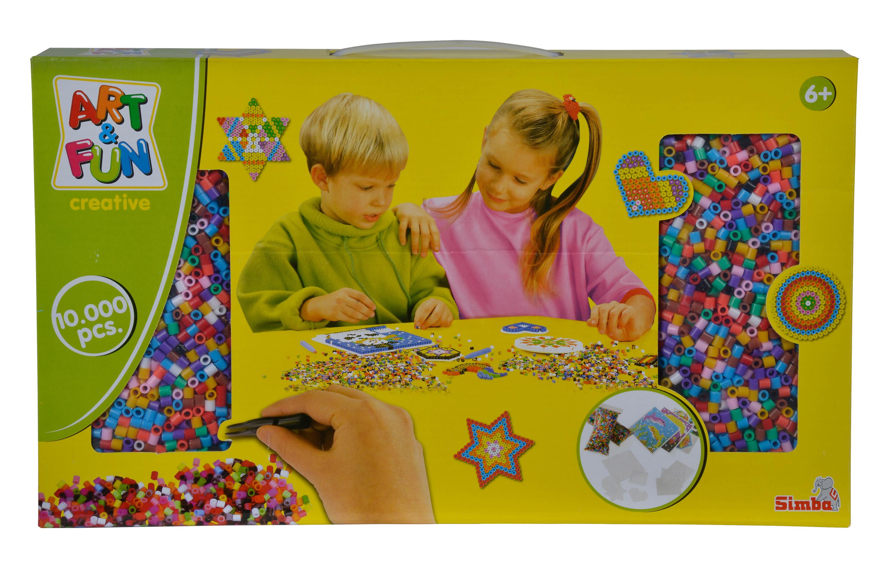 Art and fun Steckplatten Medium, mehrfarbig, Set, ab 6 Jahren
