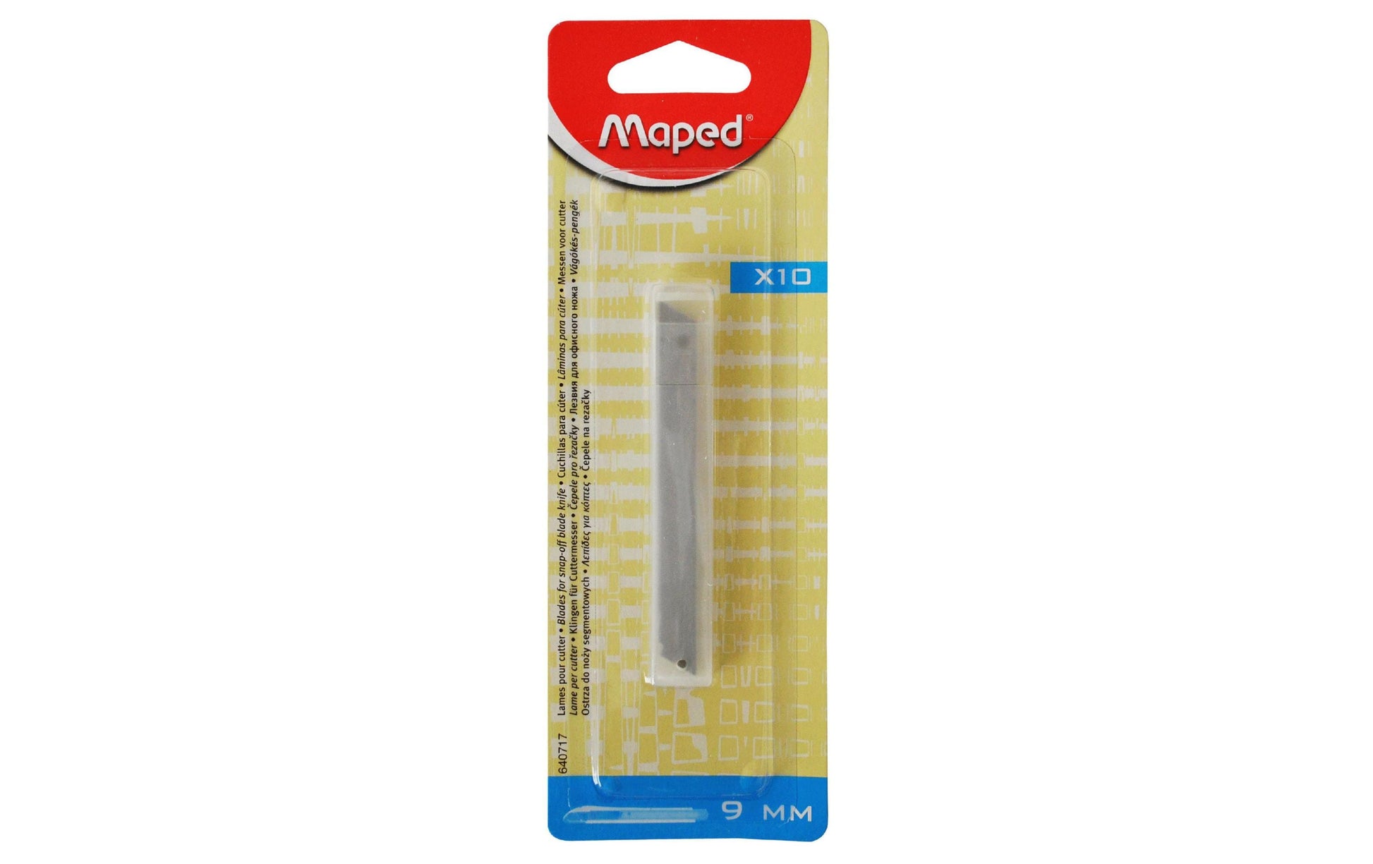 Maped Zenoa – Ersatzklingen 9 mm, Abbrechklinge, 10 Stk., 100 mm
