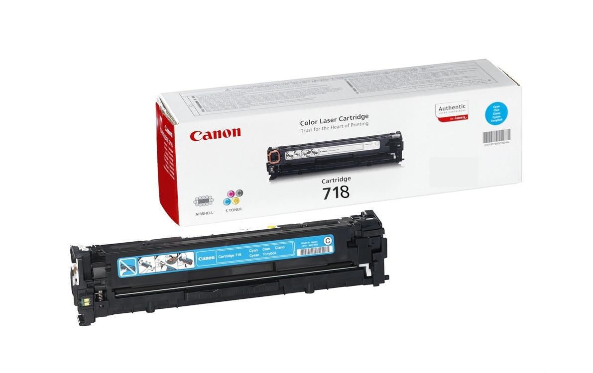 Canon Toner CRG-718 – cyan, 2900 Seiten – für Canon i-SENSYS LBP-7200, MF729Cx, LBP-8340 und andere
