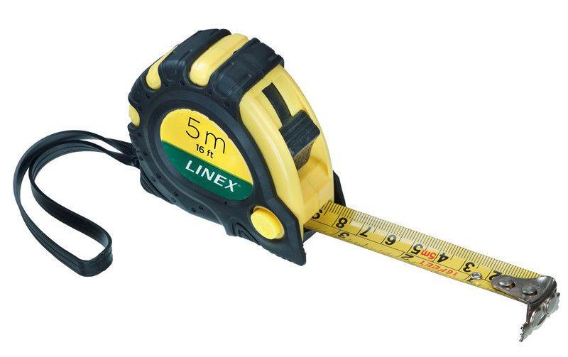 Linex Kunststoff, gelb/schwarz, inkl. Gürtelclip & Handschlaufe, 1 Stk.