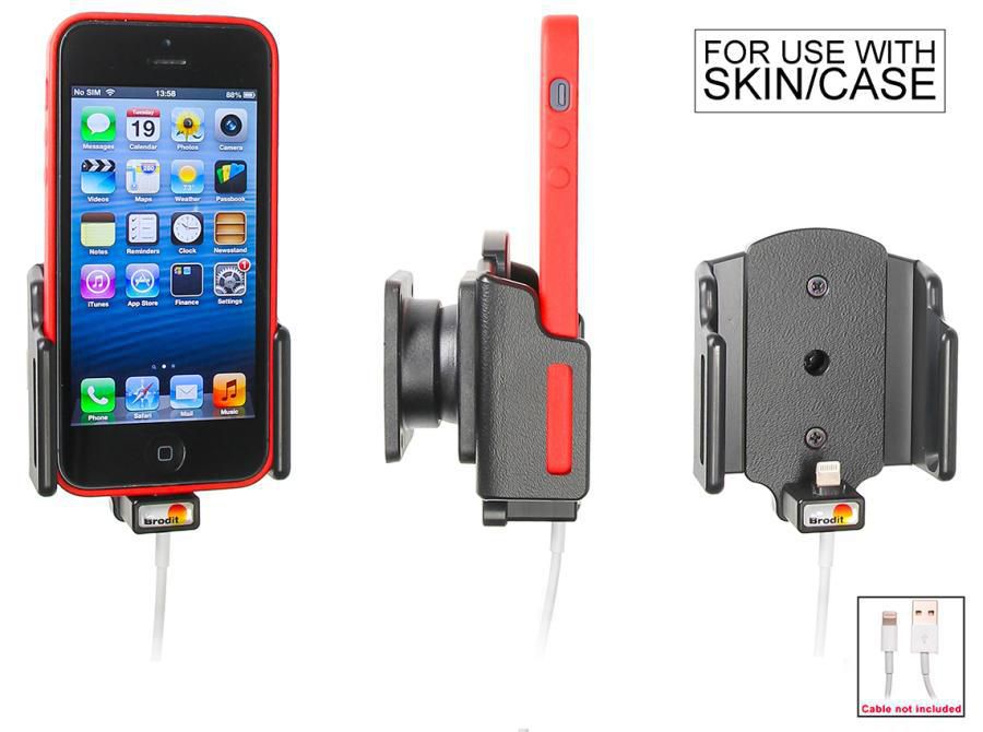 Brodit Tisch-Ständer – für Apple iPhone 5, Schwarz