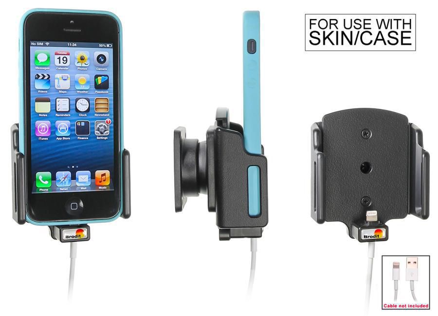 Brodit Auto-Halterung, Passive Halterung – für iPhone 5 – Schwarz