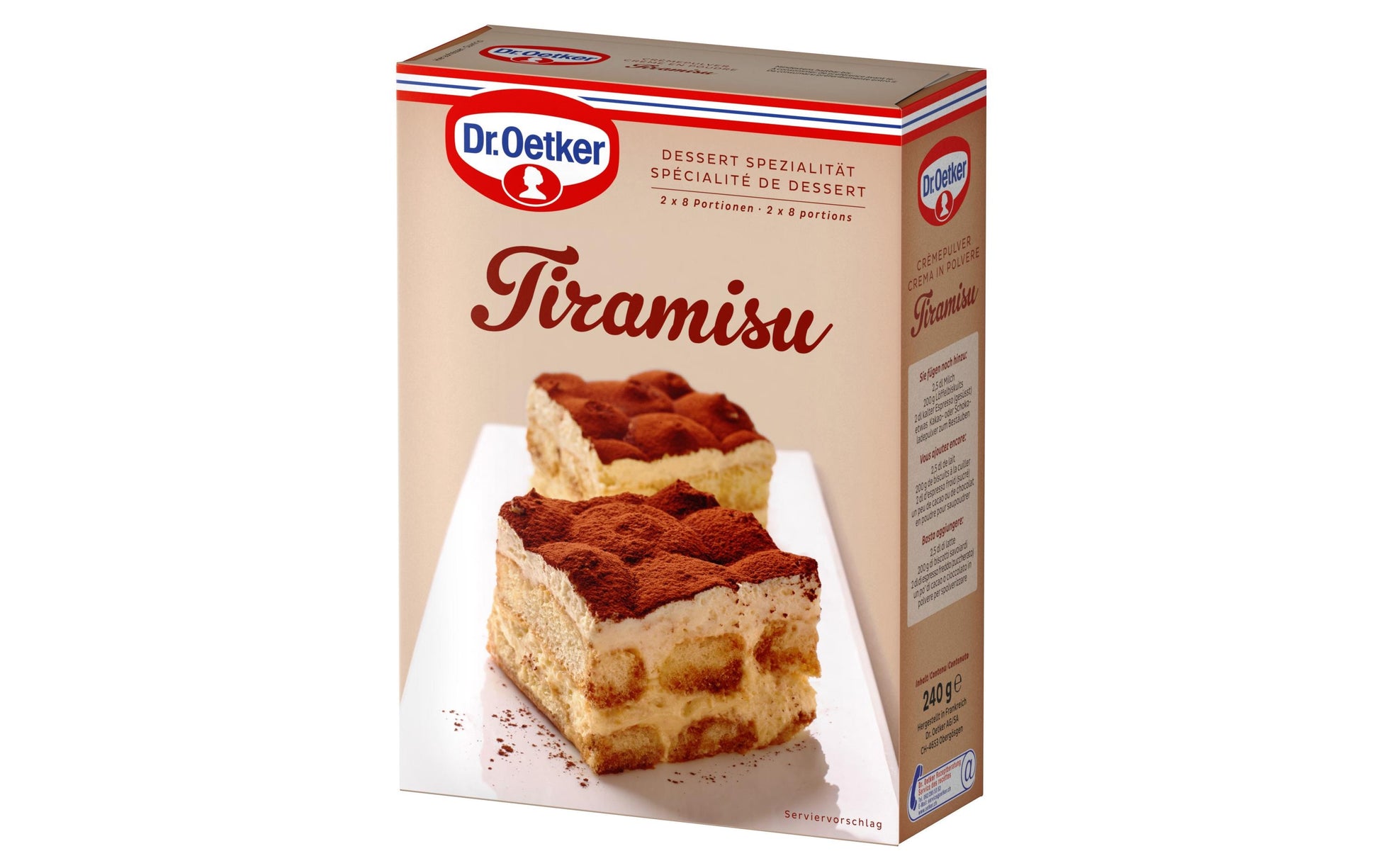 Dr. Oetker Dessertmischung Tiramisu – 2×120 g