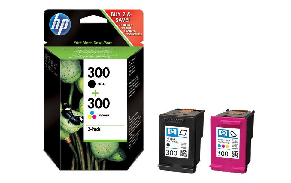 HP Tintenpatronen-Multipack 300, 2er-Pack – für Inkjetdrucker/Multifunktionsgeräte