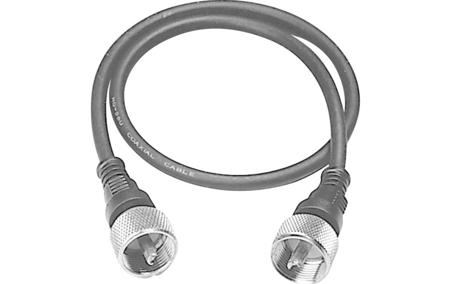 Albrecht NC-535 – Koaxialkabel, 0,5 m, PL-259 (m) auf PL-259 (m), Schwarz