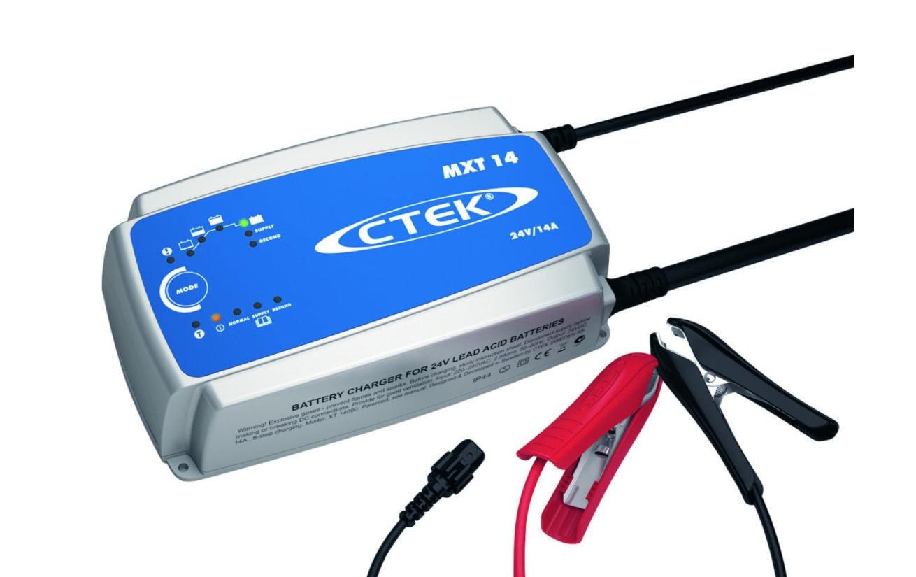 CTEK MXT 14.0 Ladegerät – 336 W, IP65 – für 24 V Blei-Säure-Batterien (nass, wartungsfrei, Ca/Ca, AGM, Gel)