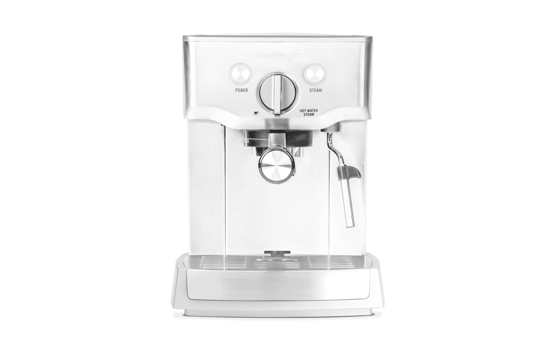 Gastroback Design Espresso Pro Espressomaschine (Siebträger) – 15 bar, 1,5 l, Milchschaumdüse, Edelstahl