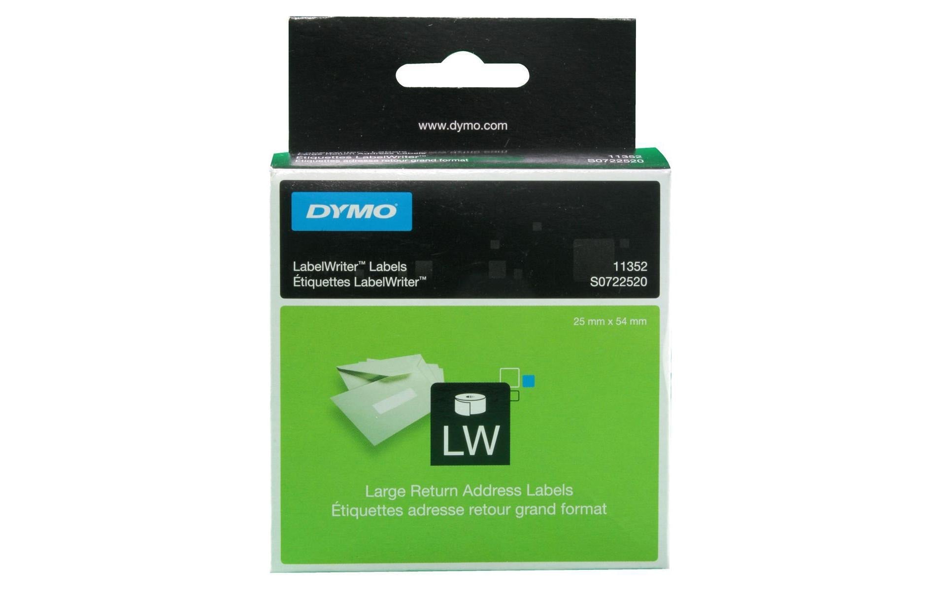 DYMO Etiketten, 25 mm × 54 mm, weiss, 500 Stück