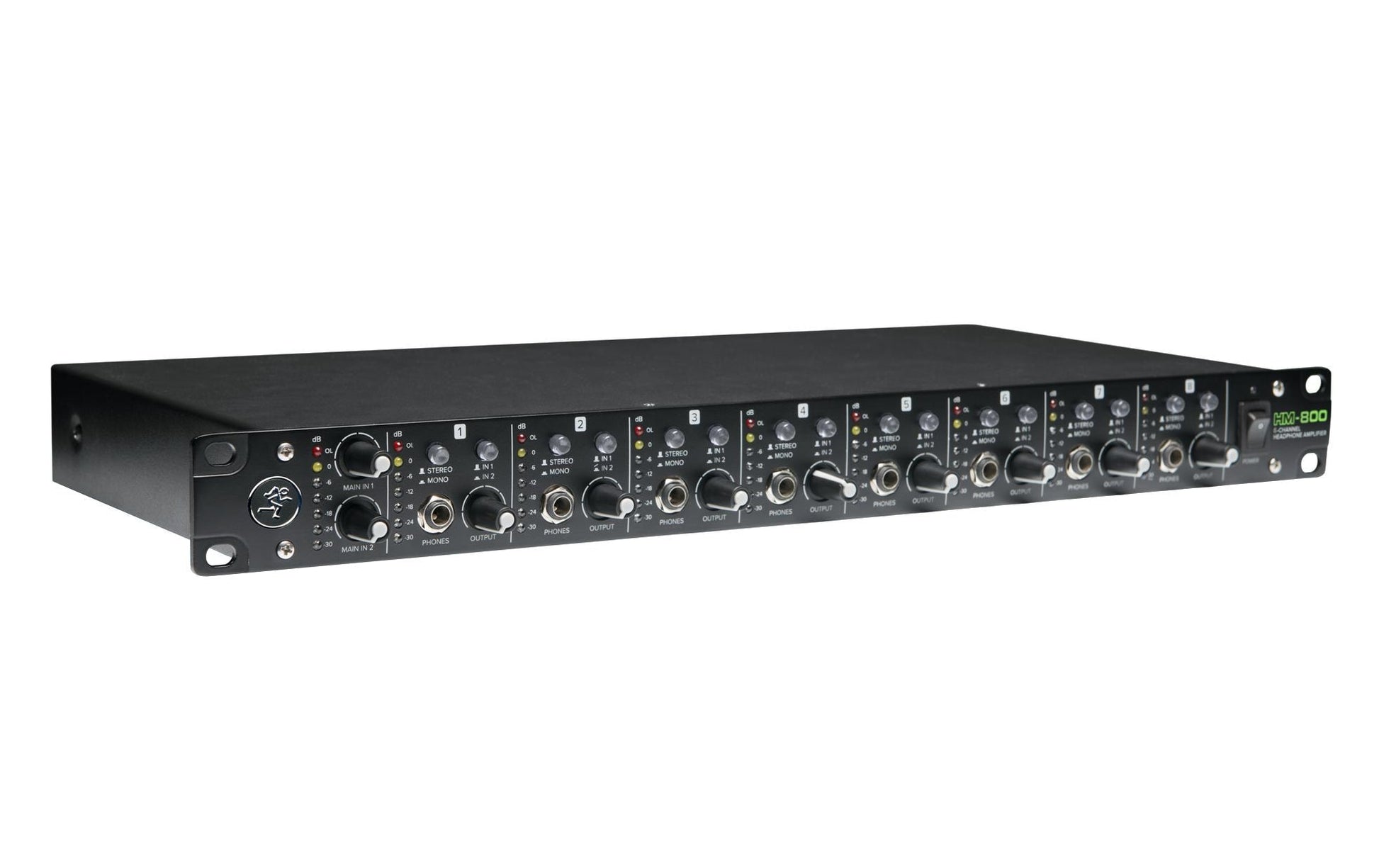 Mackie HM-800 – Kopfhörerverstärker, 8-Kanal, 6,3 mm Klinke