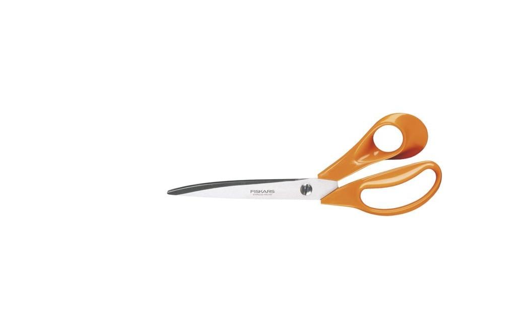 Fiskars Schneiderschere Classic – 25 cm, Edelstahl, für Rechtshänder, Orange