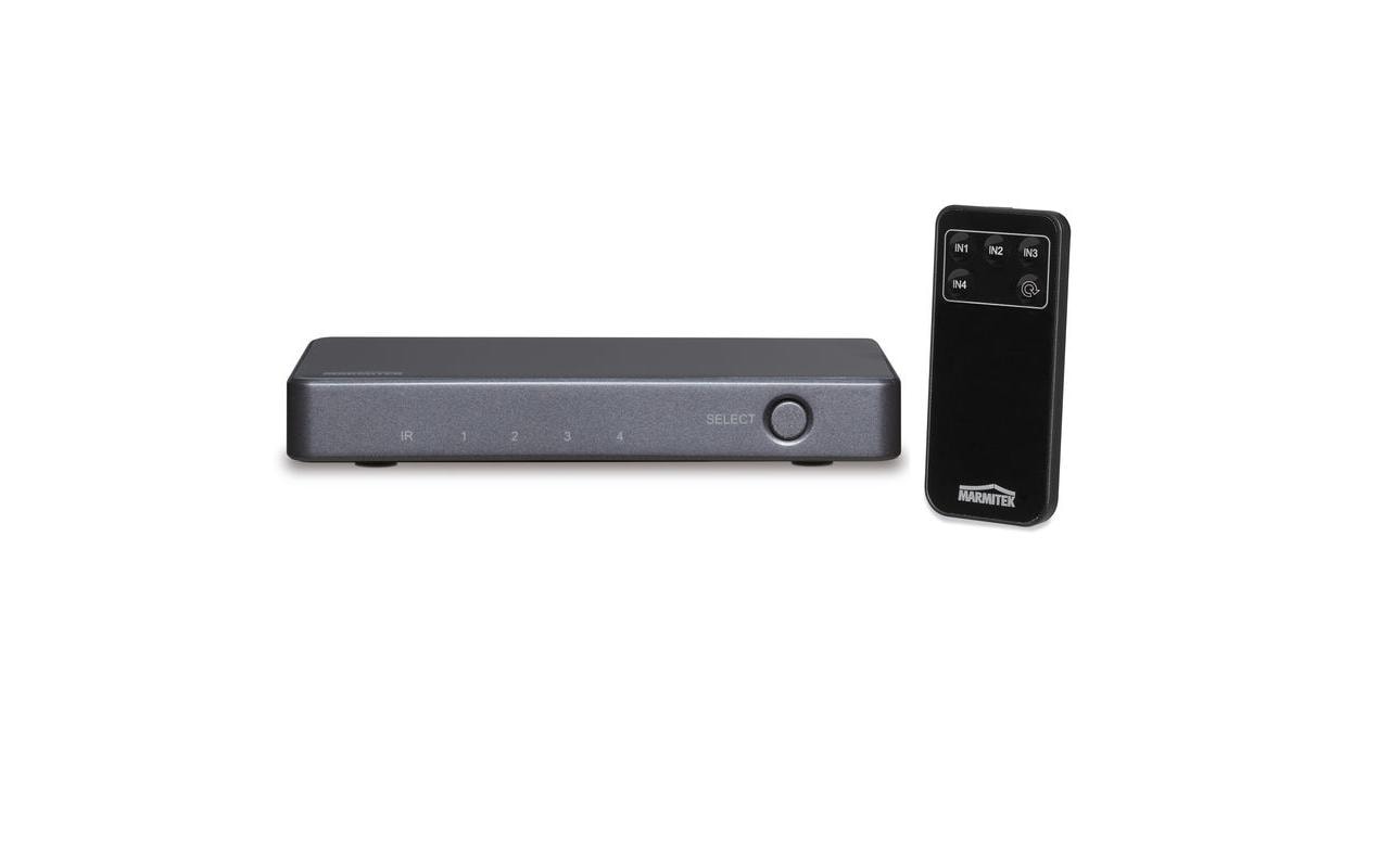 Marmitek Connect 620 – HDMI-Umschalter – 4K UHD, 4 Eingänge, 1 Ausgang