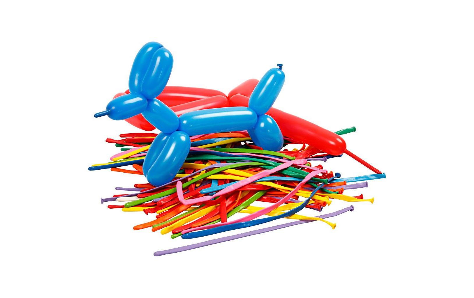 Creativ Company Modellierballons – mehrfarbig – 152 cm – Latex – 100 Stk