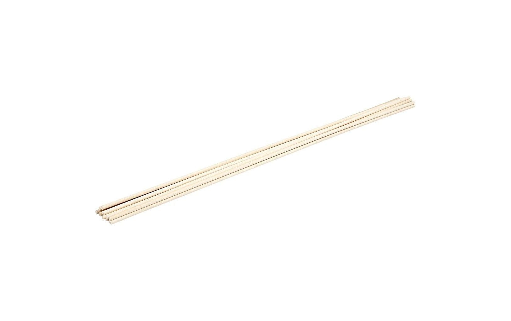 Creativ Company Holzrohling, Birke, hellbraun, Ø 0,6 cm × 60 cm, 10 Stk.