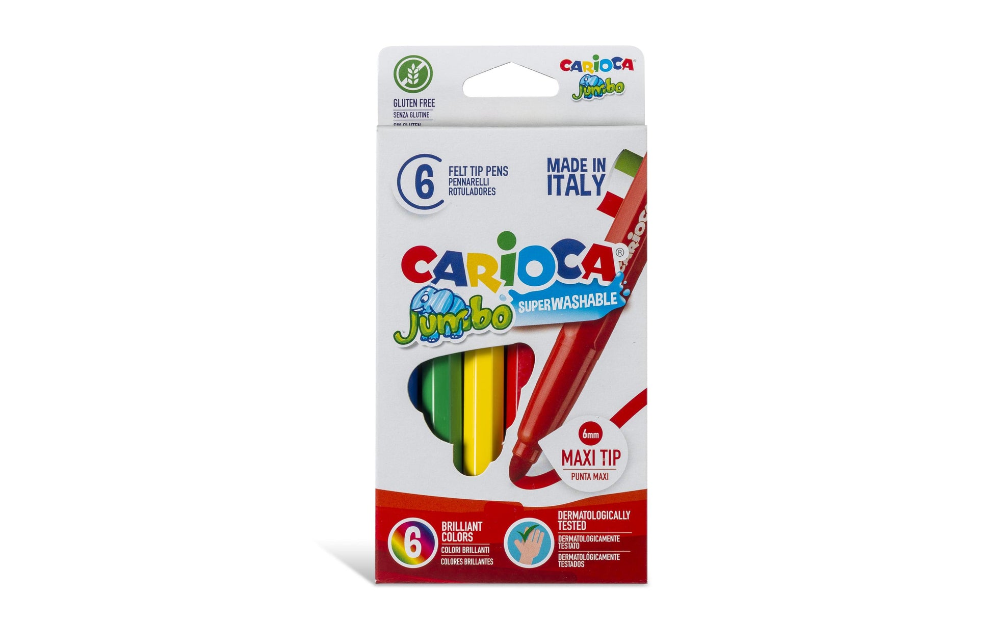 Carioca Jumbo Filzstifte, 6 Farben