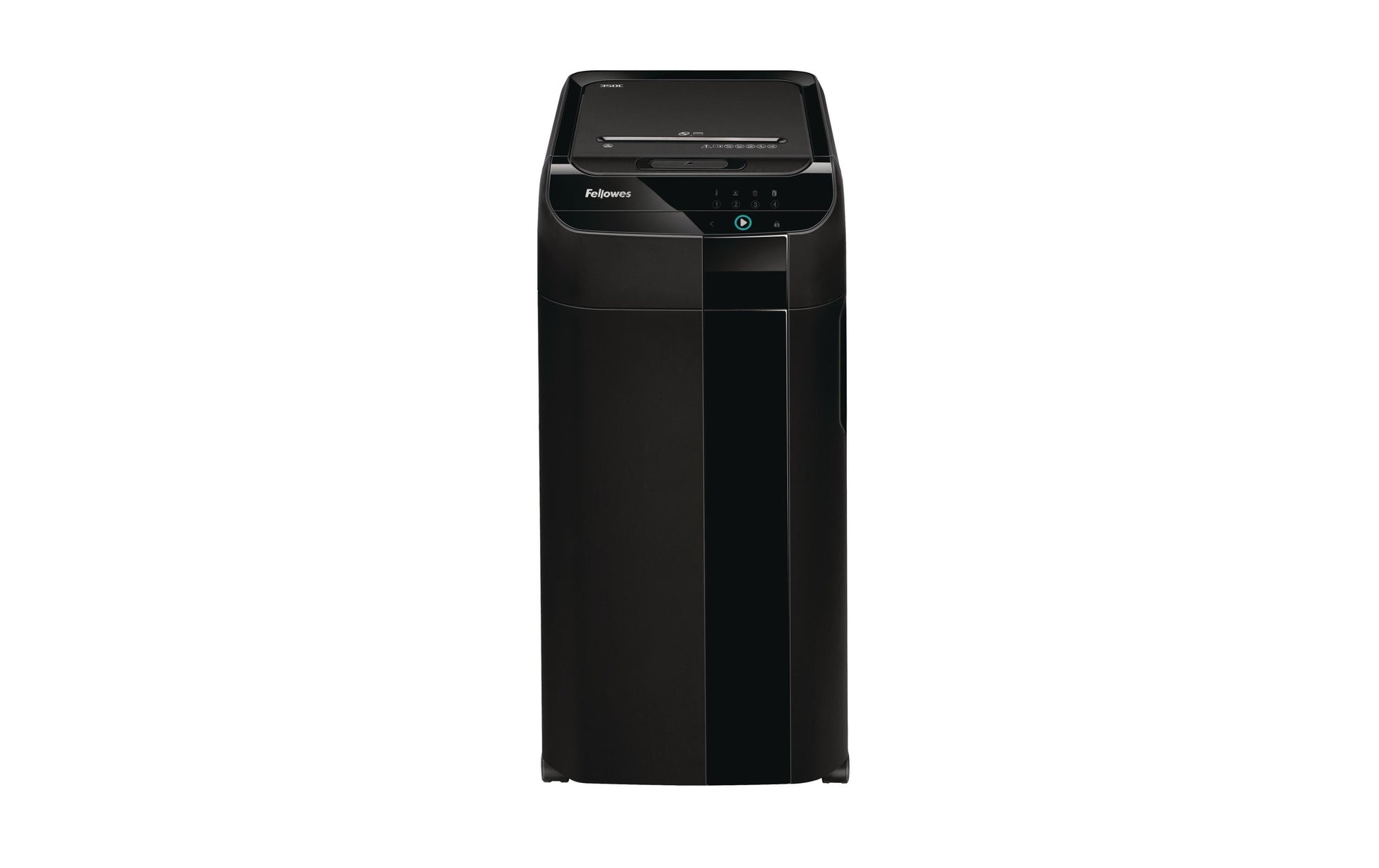 Fellowes AutoMax 350C – Aktenvernichter mit Autofeed 350 Blatt, DIN P-4, Partikelschnitt 4 × 38 mm, 68 l