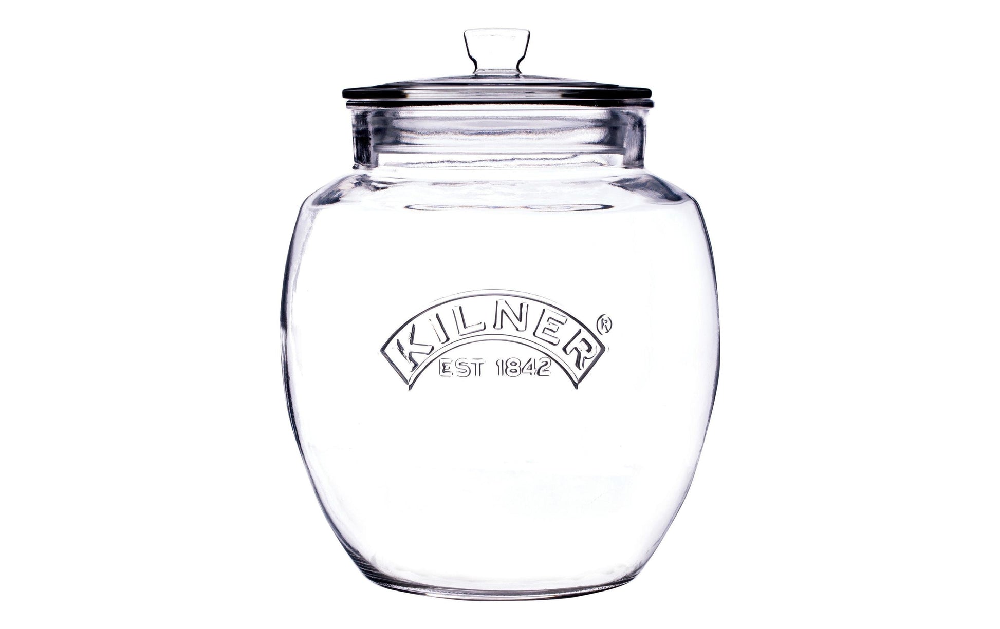 Kilner Vorratsdose 4 l, Ø 19,5 × 24,2 cm, Glas/Aluminium, Transparent