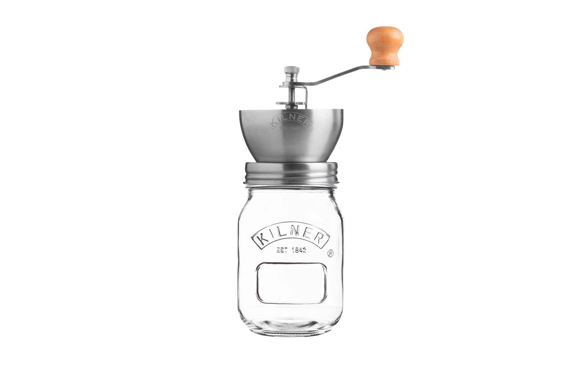 Kilner Kaffeemühle – 500 g, Schlagmesser – Edelstahl/transparent