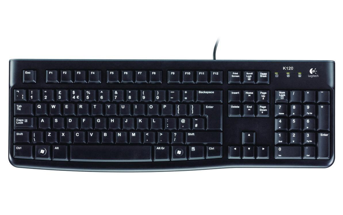 Logitech for Business K120 – Tastatur, für Windows 7, Windows XP, Windows Vista, schwarz